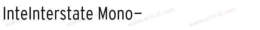 InteInterstate Mono字体转换